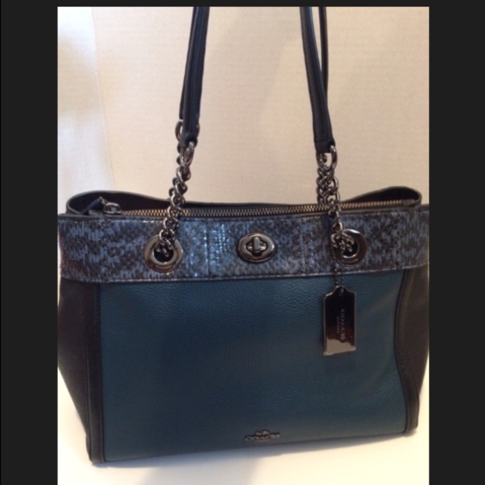 Coach Edie Snakeskin